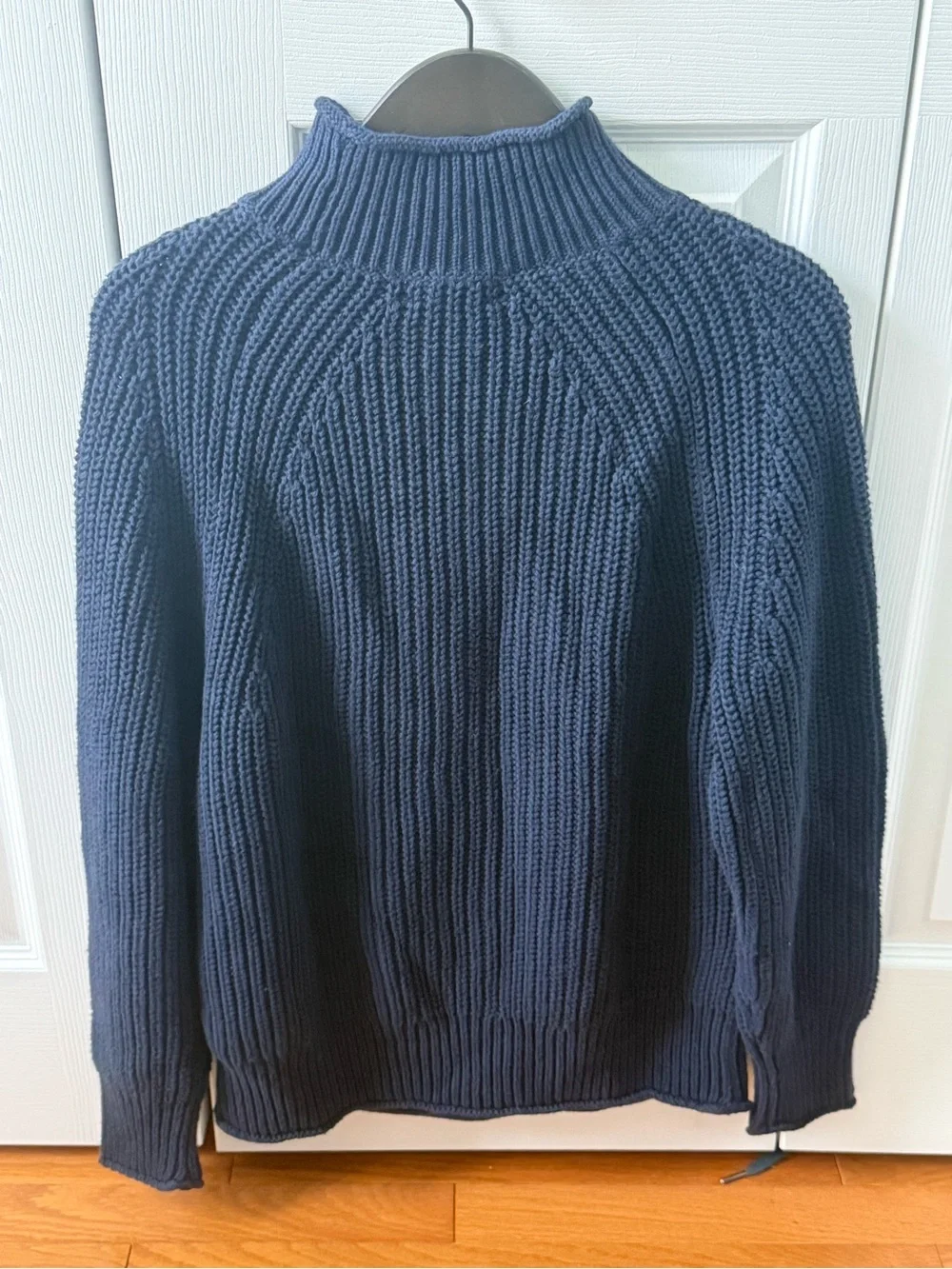 J.Crew Relaxed Roll Neck Sweater in Navy